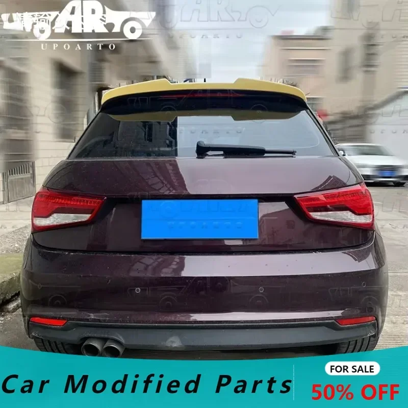 Rear Roof Spoiler Lip For AUDI A1 8X 4 Door Sportback 2012 - 2015 Car Rear Wing Gloss Black ABS Body Kit Tuning Accessories