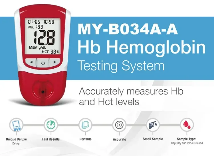 MY-B034A-A Clinical Analytical Instrument Portable Handheld Hemoglobin Tester Price