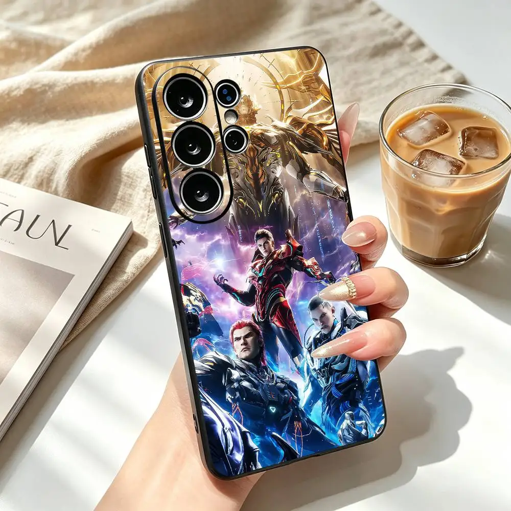 Swallowed Star Fighting Animation Phone Case For Samsung S26,S25,S24,S23,S22,S21,S30,Ultra,Plus,Fe,Soft Silicone Black Cover