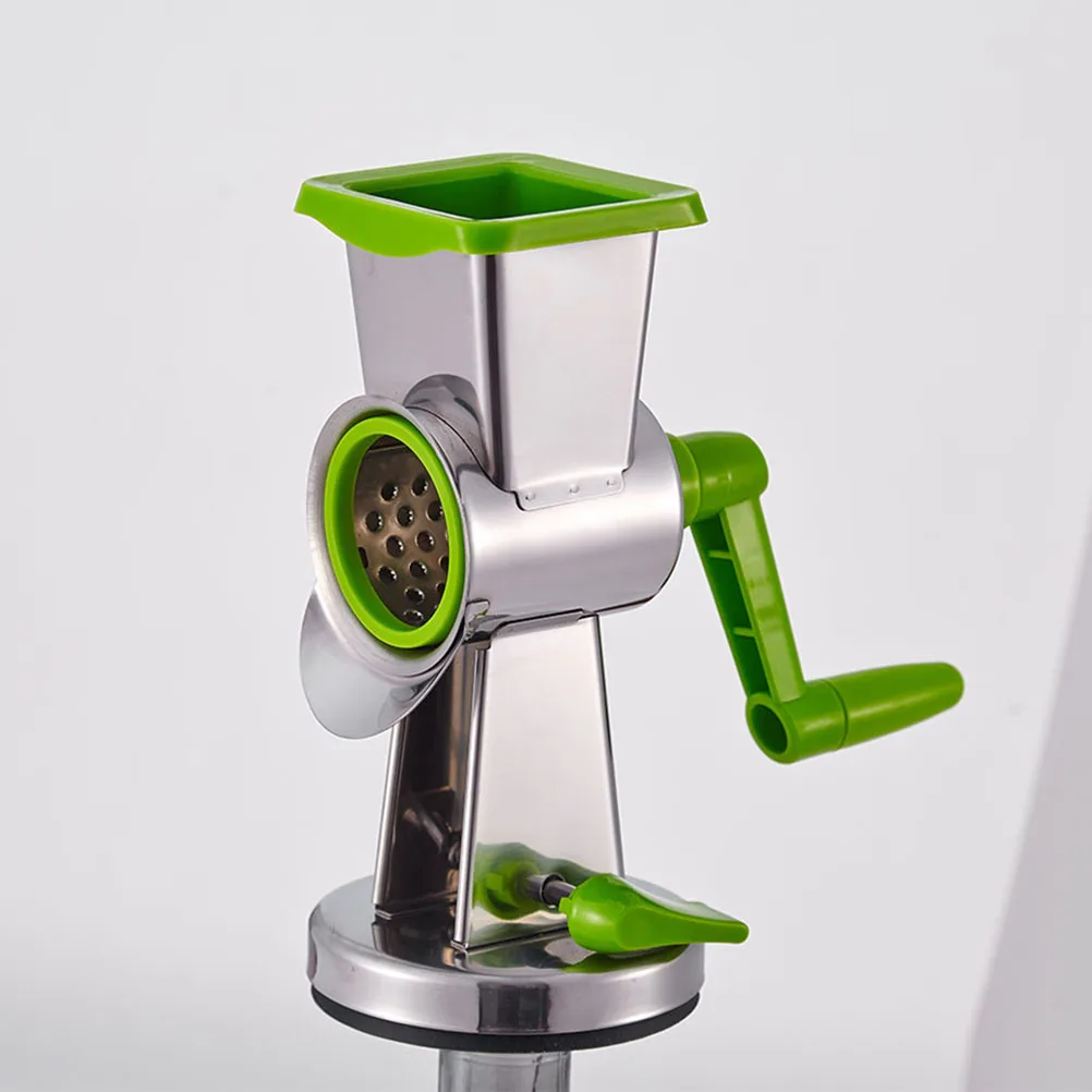 

Rotary Cheese Grater Stainless Steel Blades Sturdy Plastic Body For Hard Cheese Chocolate Nuts Carrots Shredding Vegetable