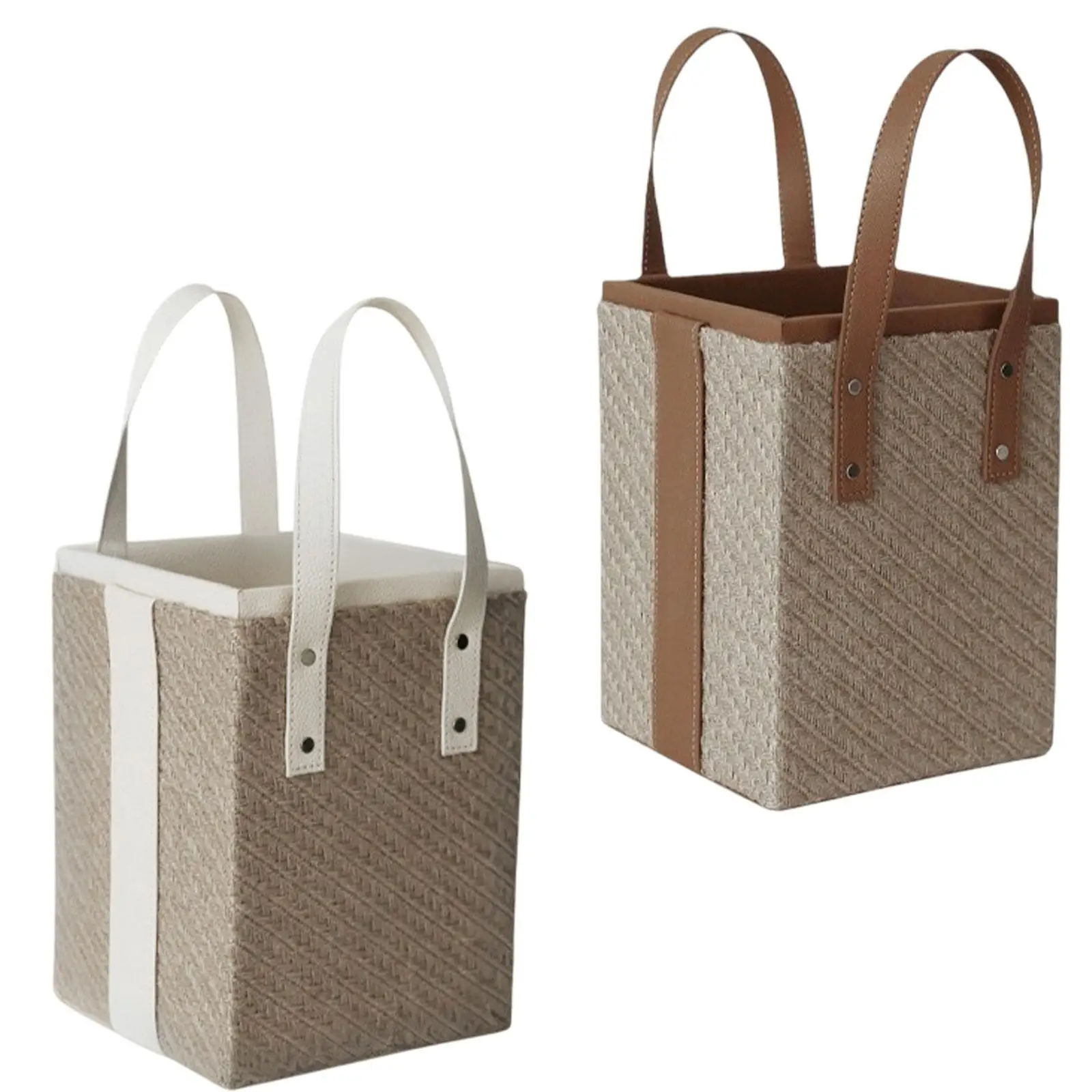 

Sundries Storage Basket Multipurpose Organizer Portable with Handles Laundry Basket Hamper for Living Room Toiletry Household