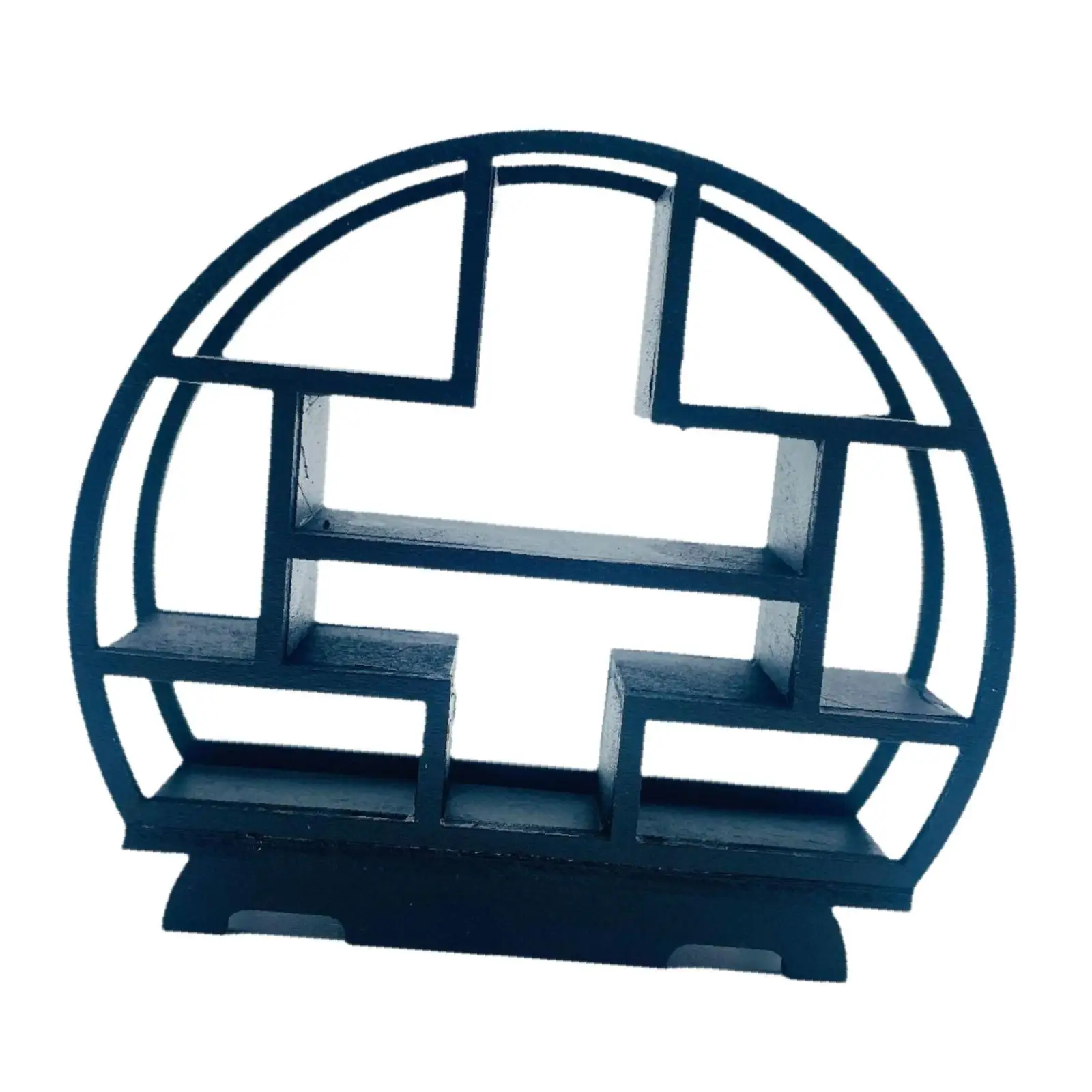 Akcesoria do domku dla lalek w skali 1/12, imitacja regału na książki, drewniane meble do dekoracji sypialni i salonu w domku dla lalek.