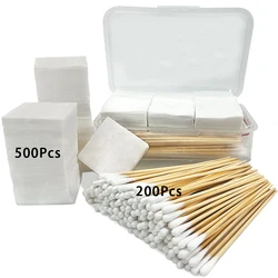 Parches de limpieza de pistola de piezas, toallitas de algodón de bambú, sin pelusa, 500 piezas, suministros de limpieza para pistolas. 200, 22, 30, 45, 38Cal, 177