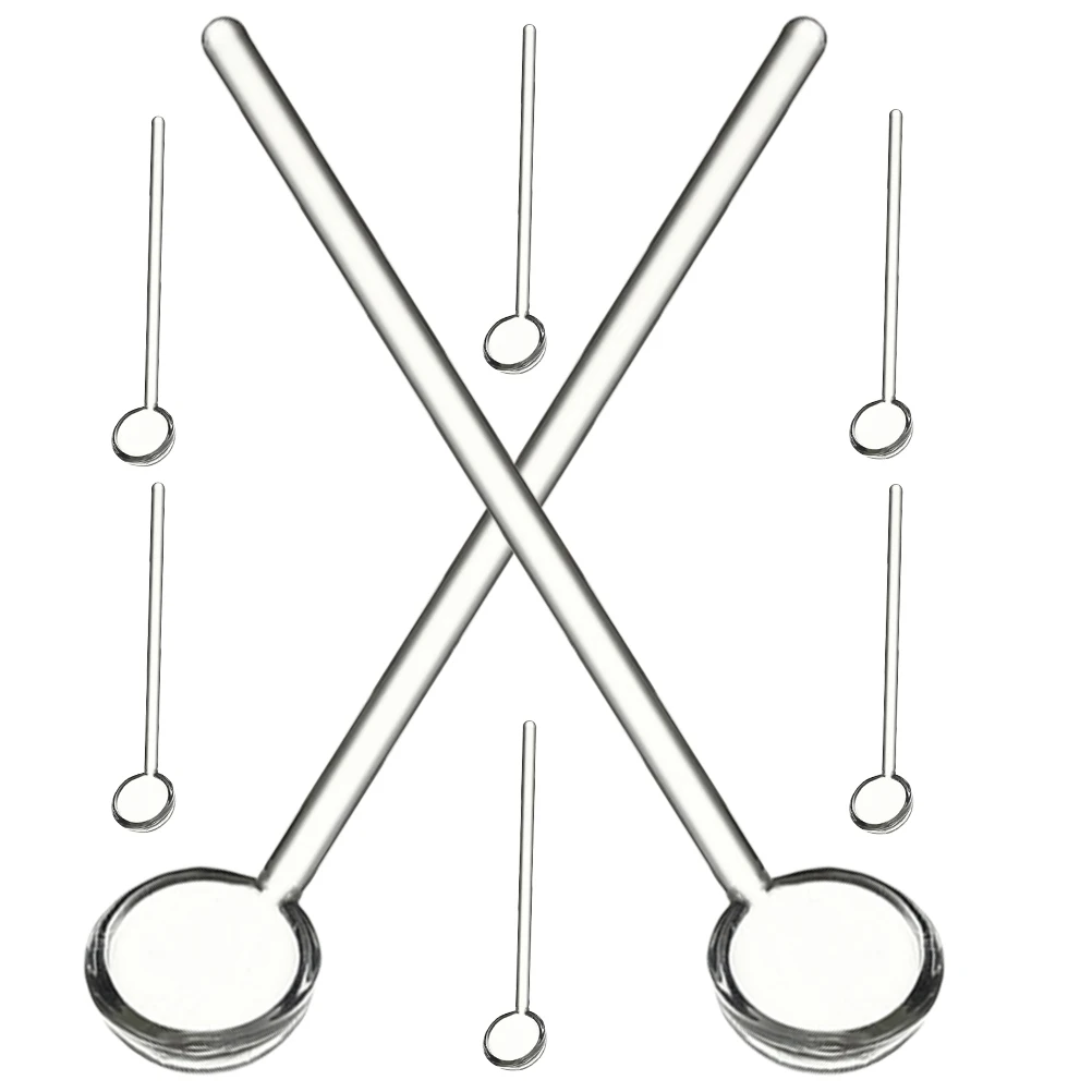 

8Pcs Glass Coffee Spoons Transparent Mixing Spoons for Espresso Tea Dessert Home Use Glass Coffee Cup Spoon