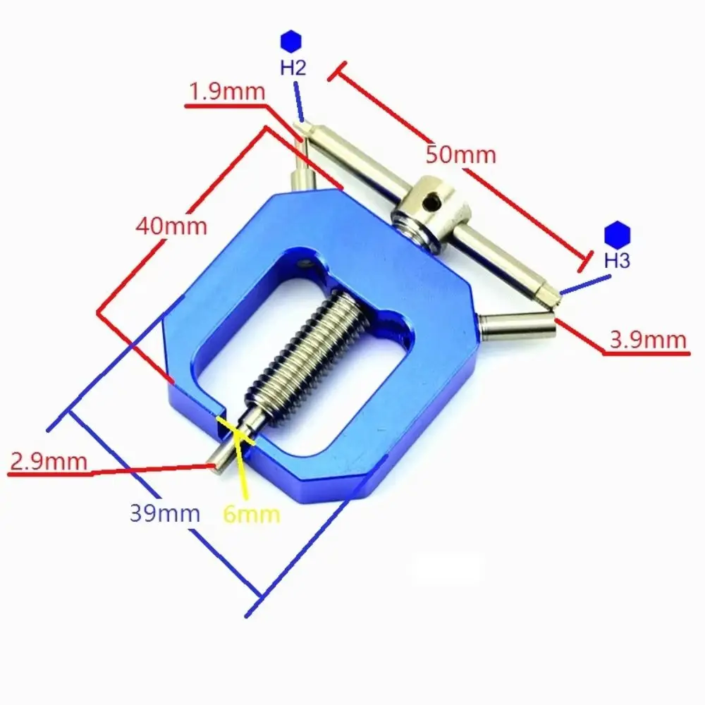 Estrattore per denti Estrattore per ingranaggi motore Elicottero RC Estrattore per pignoni leggero Lega di alluminio Strumenti RC Estrattore per motori Rc Hobby
