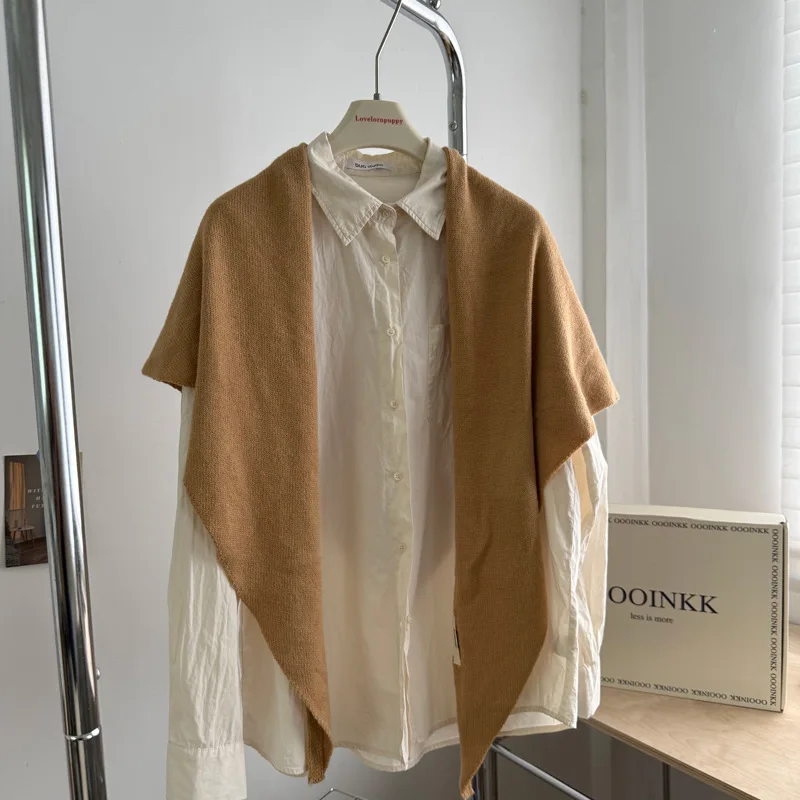 Lenço de inverno feminino luxo outono inverno cachecol de caxemira engrossado xale quente clássico borlas cachecol fofo cor sólida xale macio