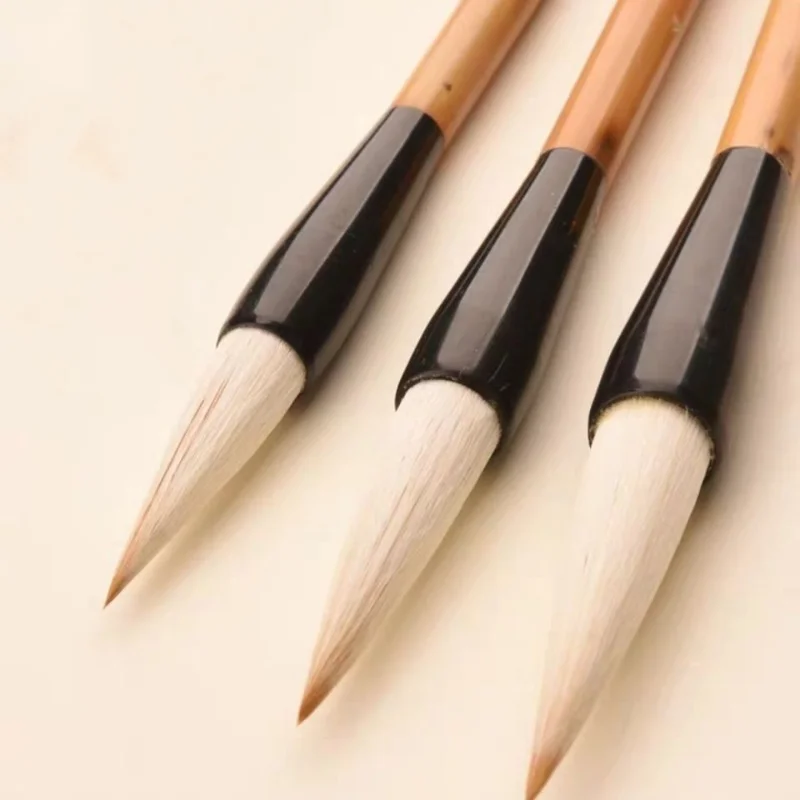 

Multiple Hair Calligraphy Brush Pen Tinta China Chinese Regular Running Script Weasel Woolen Hair Writing Brush for Beginner Set