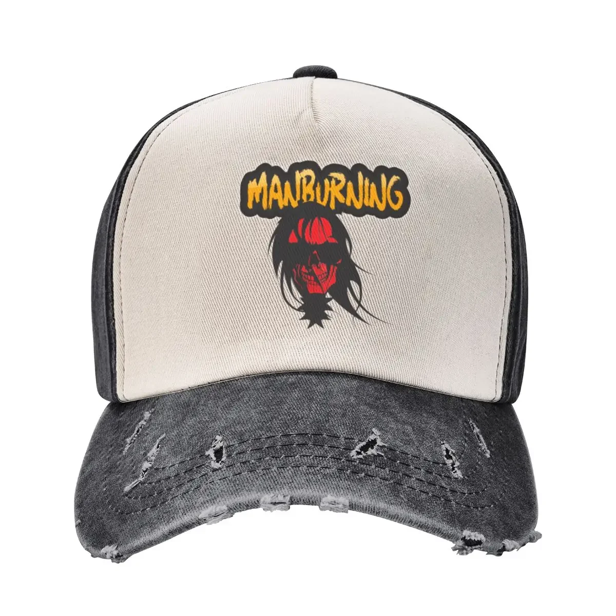 

ManBurningred/black logo Baseball Cap Winter hat New In Hat funny hat Luxury Golf Wear Men Women's