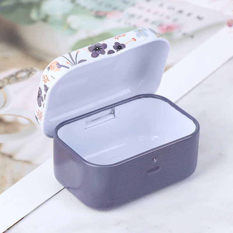 Pill Case Pills container Empty Storage Case Box Rhinestones Gems DIY Jewelry Accessories Tin Pill Organizer Tools Pill Box