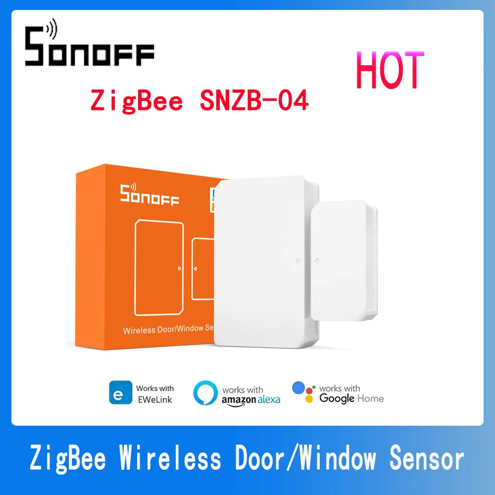 

SONOFF SNZB04 Zigbee Smart Door Window Sensor Mini Door Alarm Sensor Work With SONOFF Zigbee Bridge-P For Smart Home Security