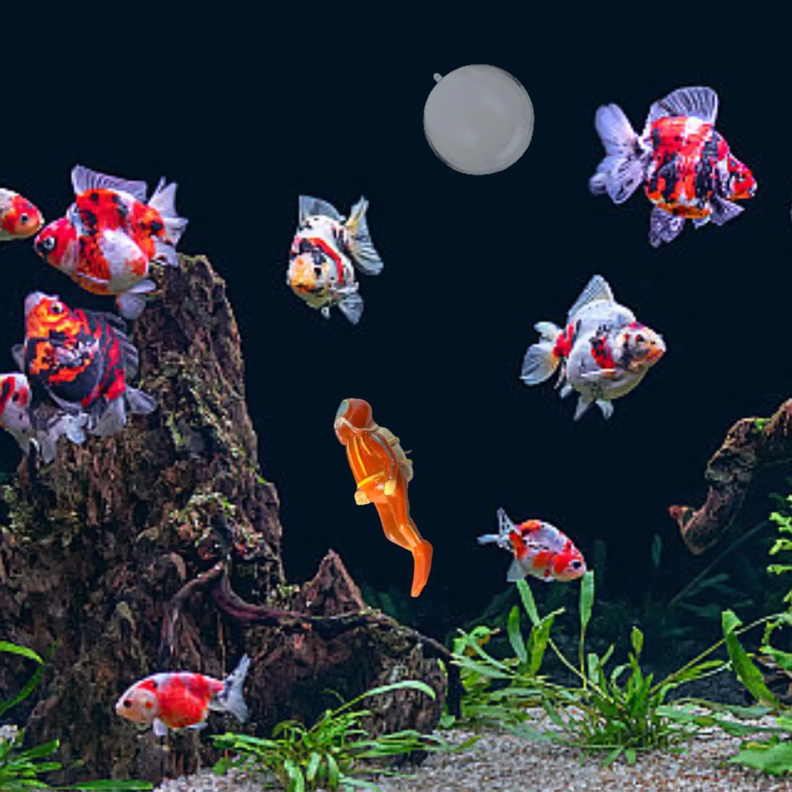 Miniature Diver Figure Landscape Accessories Resin Layout Diving Model Playset