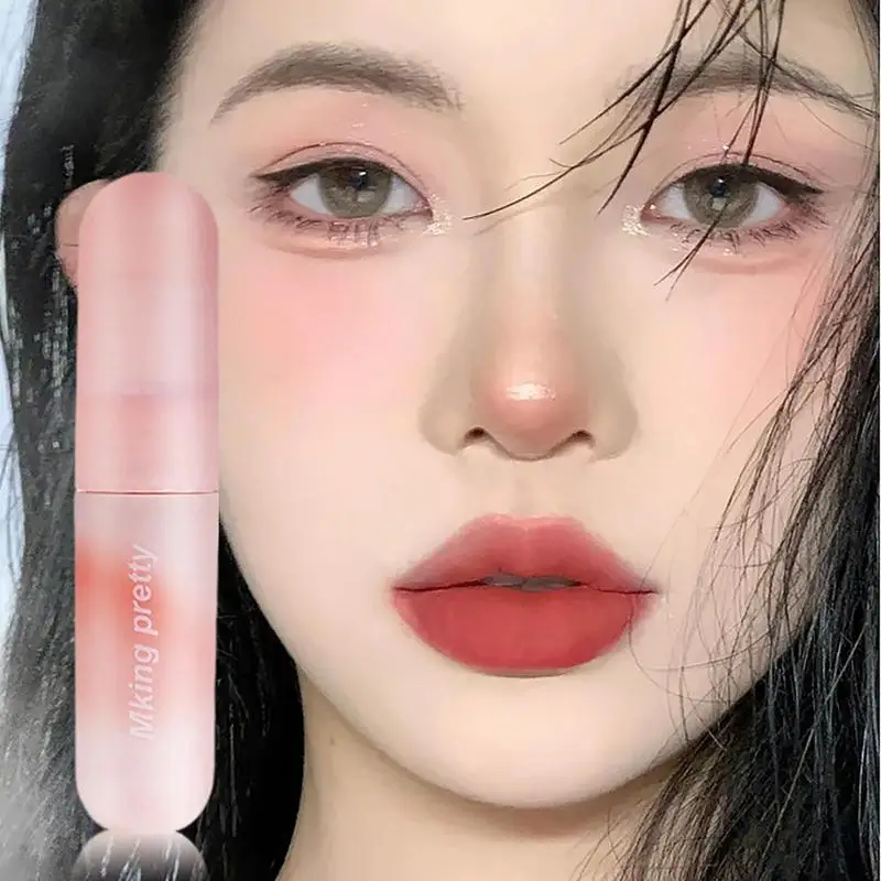 1pcs Lipstick Lip Gloss Makeup Waterproof Velvet Non-stick Cup 6 Colors Lip Tinted Matte Long Lasting Sexy Red Liquid Lip Stick