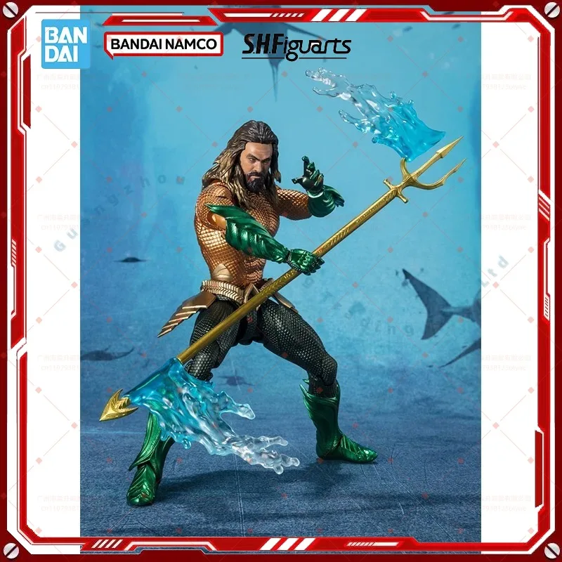 

Original box Bandai SHF AQUAMAN AND THE LOST KINGDOM Figure Finished Model kit Anime full Action Toy Gift for kids In shock set