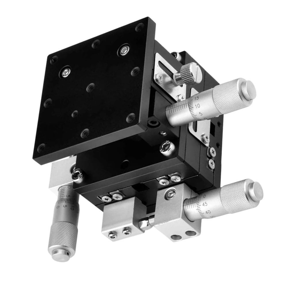 For Precise Positioning Tasks Black Manual Positioning Platform Optical Tuning Stage Aluminum Alloy Construction