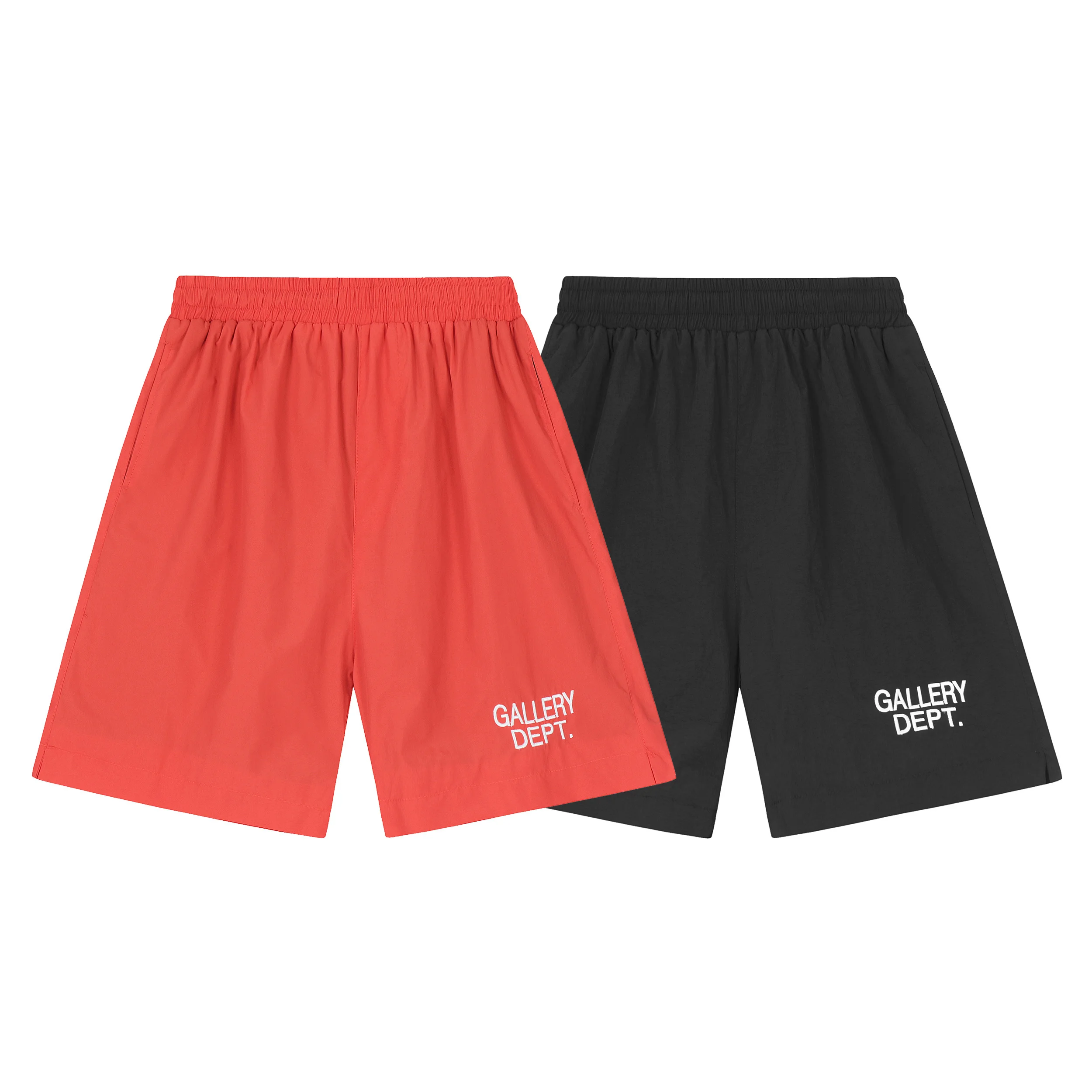 

American Streetwear Embroidered Letter Men's Casual Sports Qui Dry Five-Quarter Pants Straight Leg Polyester Fiber