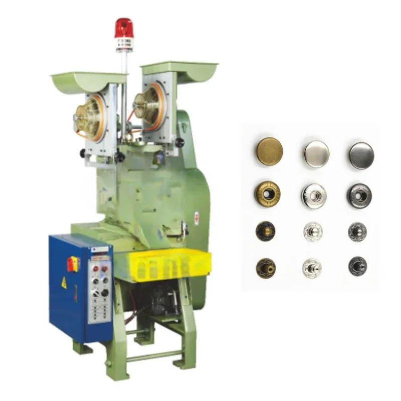 Automática Snap Metal Jeans Button Making e Assembly Machine