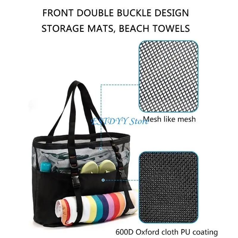 

G6DE Versatile Swimming Bag With Multiple Pockets And Compartments Zippered Bottom For Beach And Pool Essential