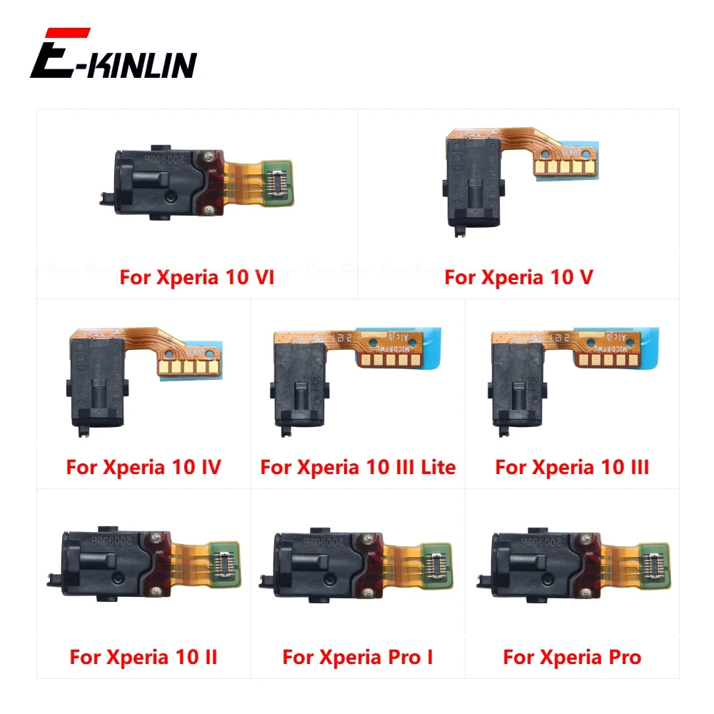 Ear Earphone Jack Audio Flex Cable For Sony Xperia Pro 10 I III Lite V IV VI Headphone Port Connector Repair Parts