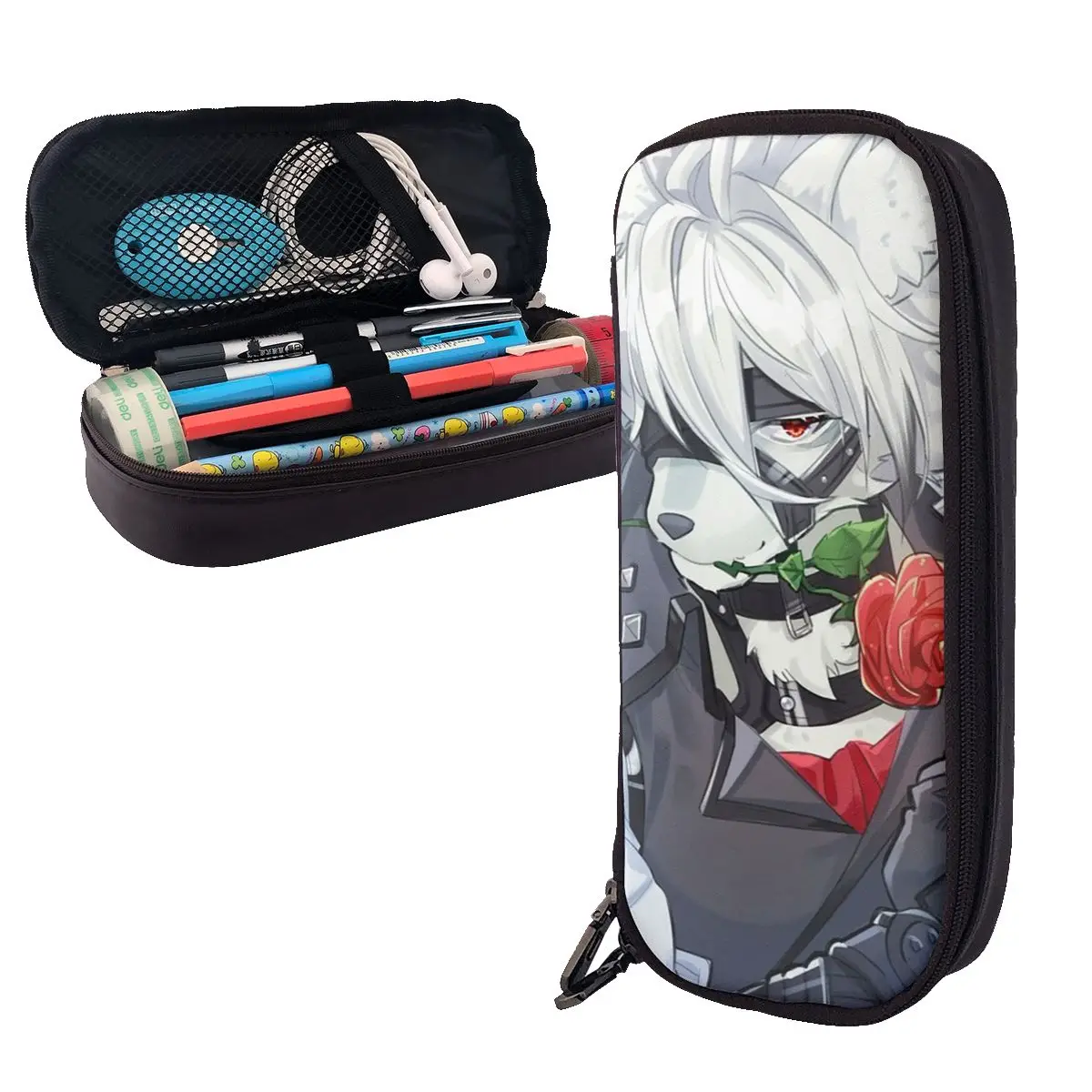 estojo-de-couro-zenless-zone-zero-von-lycaon-estojo-grande-para-lapis-bolsa-de-armazenamento-para-estudantes