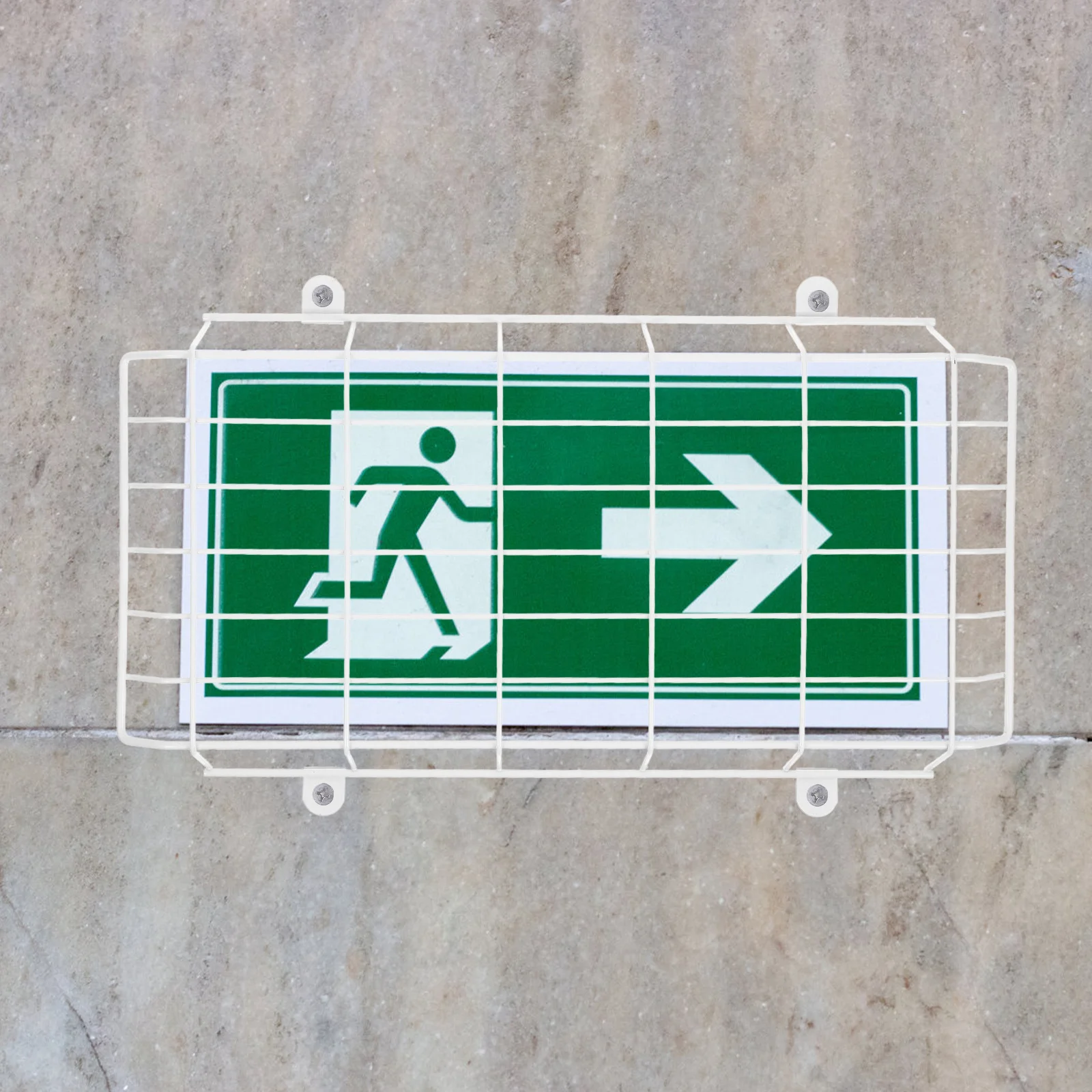 خروج الطوارئ ضوء سلك الحرس الغطاء المعدني الواقي الحائط قفص الحرس لضوء الطوارئ خروج علامة غطاء الحائط