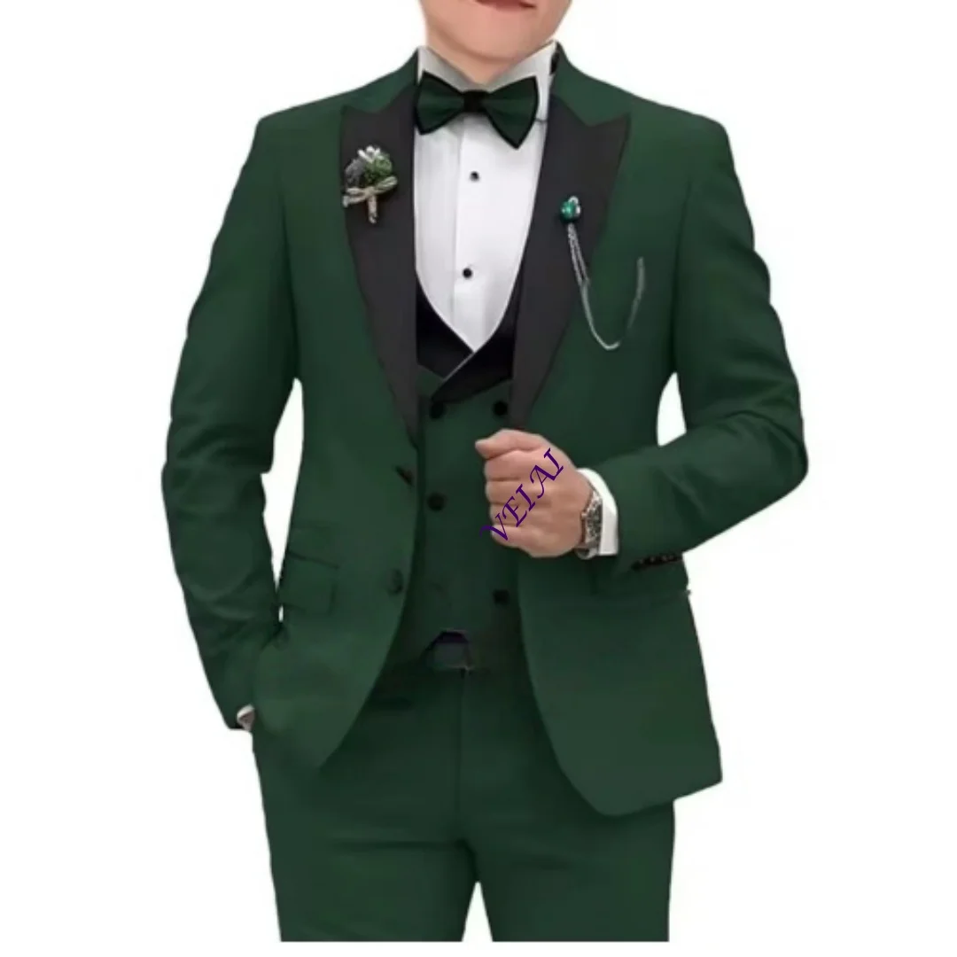 Formal Boys Suit Wedding Tuxedo 3 Pieces Set Kids Blazer Clothes Party Dress 2-16 Years Old Boys Suit Set - view 5
