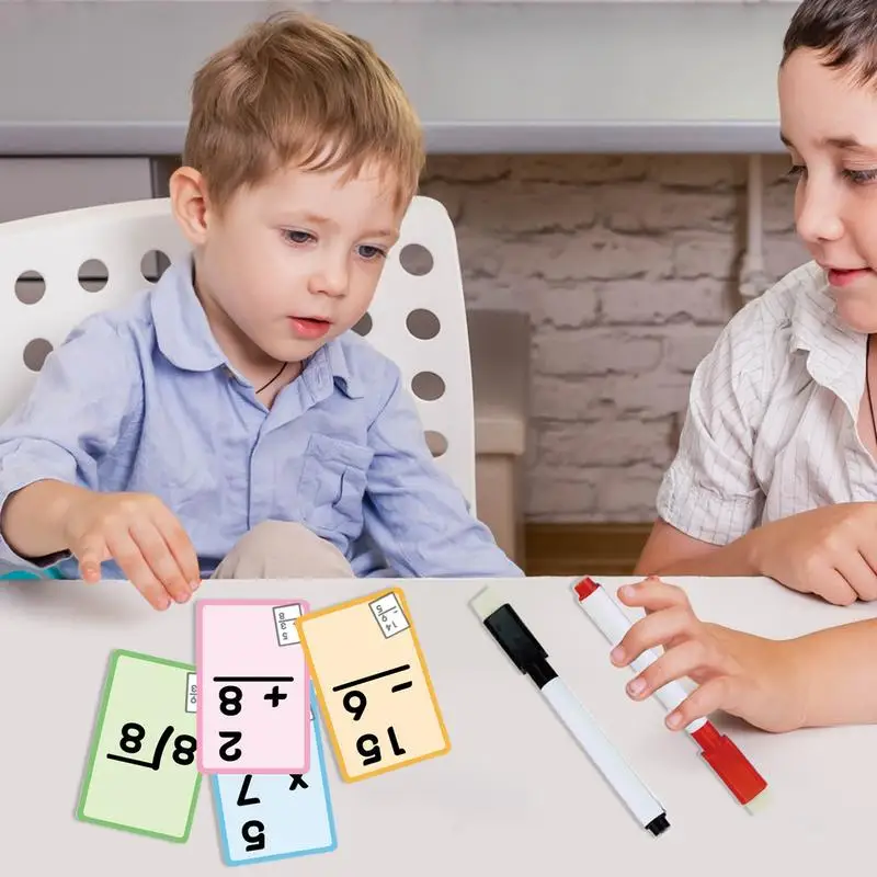 Tambahan dan pengurangan kartu kilat rumah Sekolah kartu Flash hapus perkalian kering anak-anak usia 6 dan lebih meningkatkan matematika