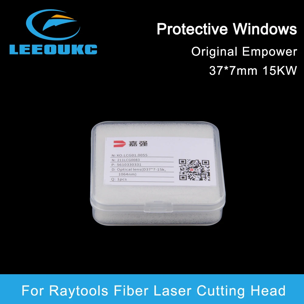 10Pcs/Lot Raytools Original Laser Protective Windows 37*7 15KW Optics Glass Lens 211LCG0083 For Raytools BM06K BM114S BM115