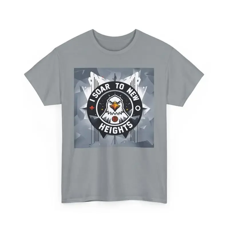 Soar to New Heights Unisex Tee, Motivational Shirt, Gift for Dreamers, Eagle