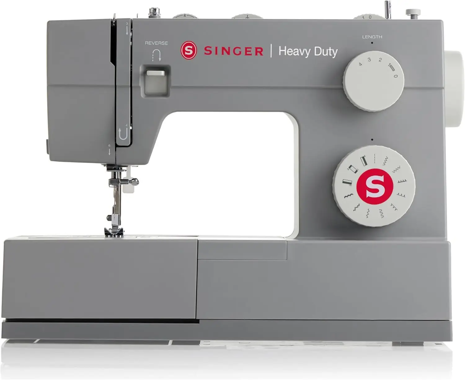 

® Heavy Duty 4411 (Grey) High Speed Sewing Machine + Accessories | 11 Built-In Stitches Deliver 69 Stitch Applications | 50% Mor
