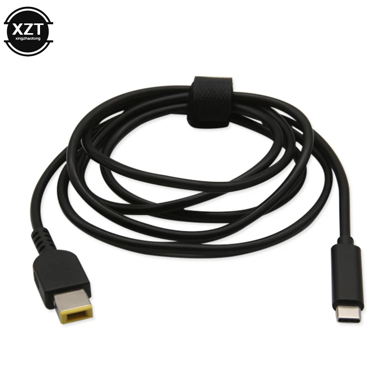 Laptop 3A Fast-charging Power PD Induction Cable USB Type-C to DC Square Port 11 * 4.5 Cable Power Adapter Connector for Lenovo