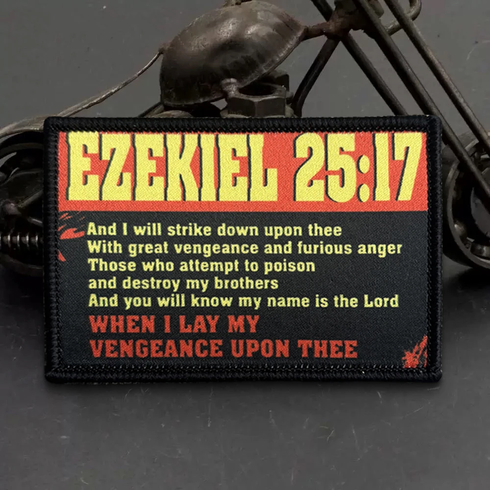 Parche velcro Ezequiel 25:17 para mochila y chaqueta - imagen 5