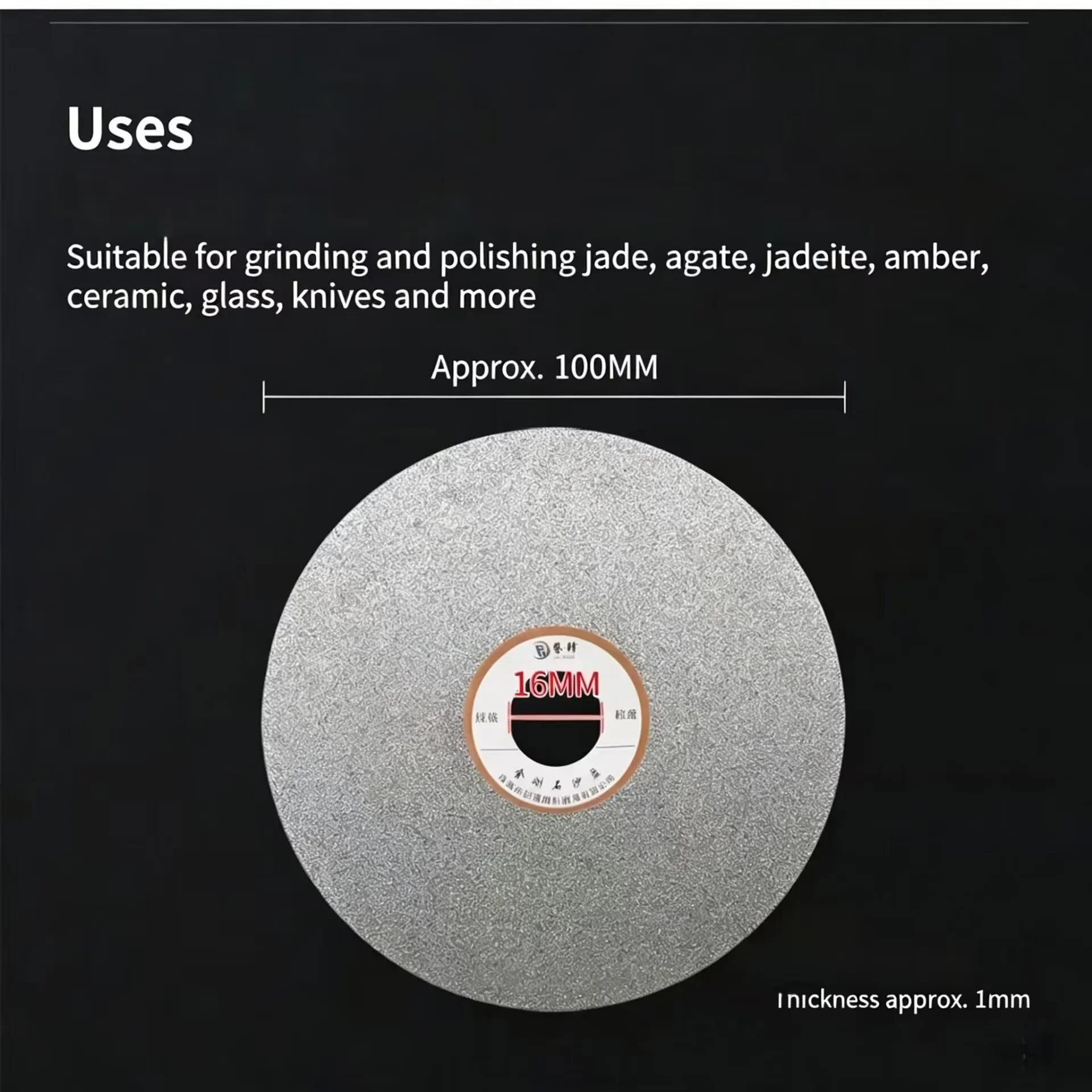 Diamond Grinding Disc 4 Inch for Jade Stone Ceramic Tile Glass Edge Grinding Polishing Wheel 100mm Angle Grinder Tool