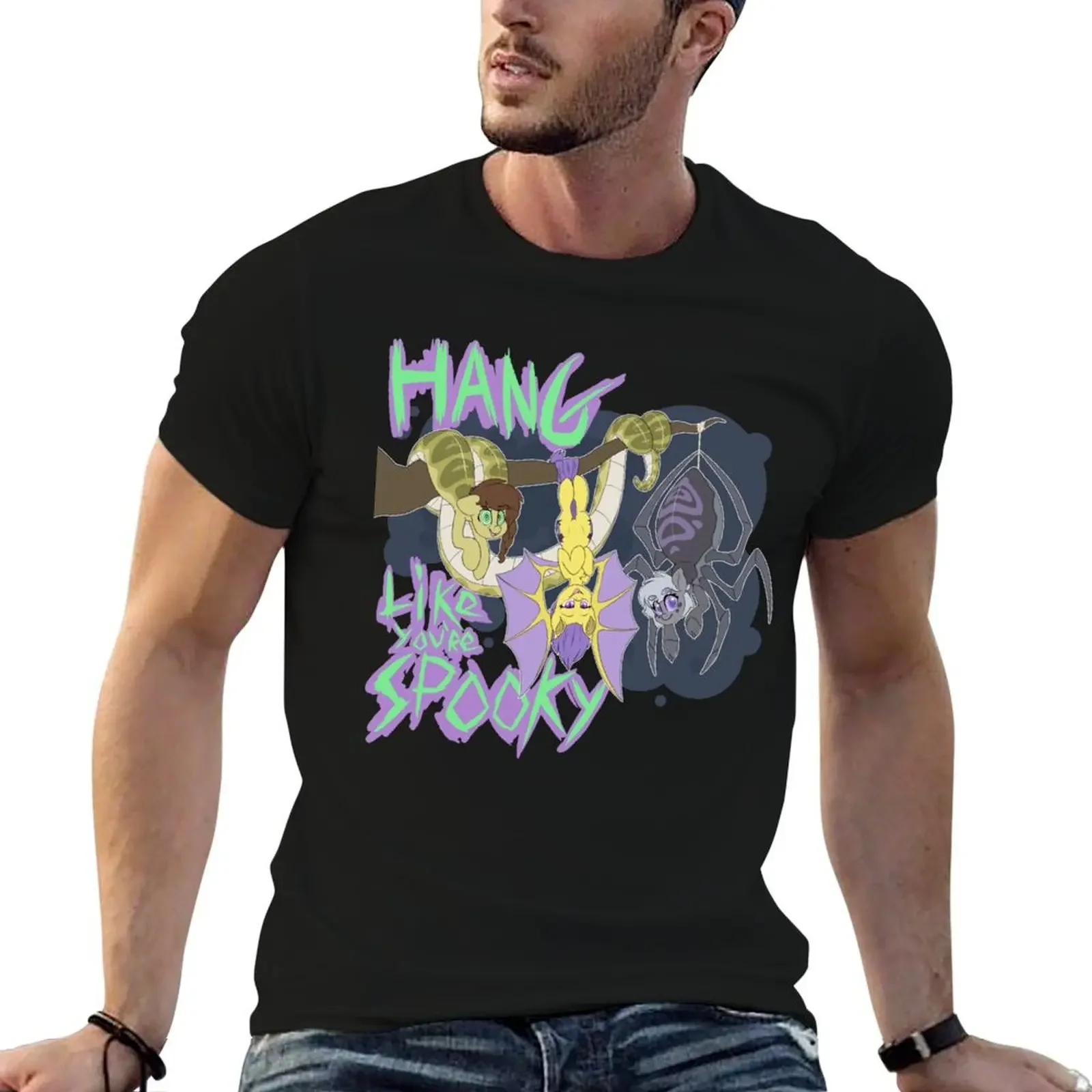 Hang Like You're Spooky T-Shirt vintage clothes vintage graphic tee shirts graphic Men's t-shirt