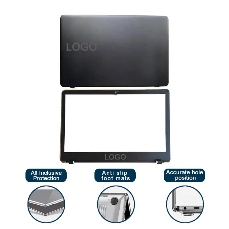 Imagem -02 - Lcd Tampa Traseira para Laptops de Computador Acessórios para Cases Moldura Frontal Dobradiça Fundo Samsung Np300e5k Np300e5m Np3500em Np300e5l