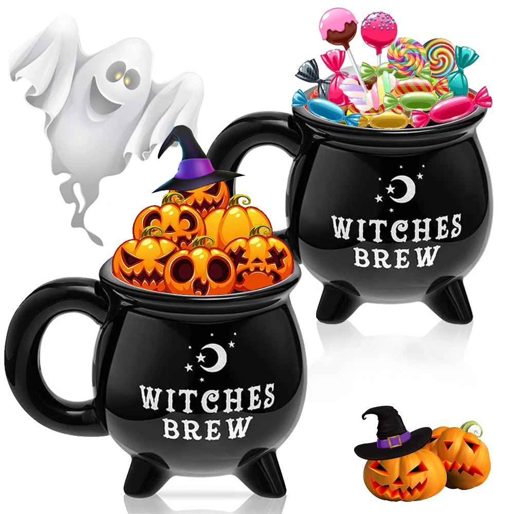 1pc, Witch Brew Coffee Mug, 350ml/ 11.8oz Ceramic Coffee Cups, Water Cups, Summer Winter Drinkware, Birthday Gifts