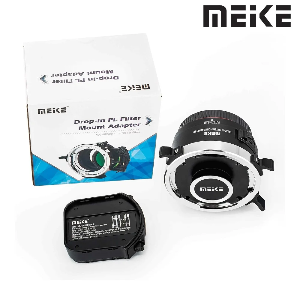 Meike PLTZ-C MF Lens Adapter with VND Clear UV Filters for ARRI PL Mount Lens to Nikon Z mount Camera ZR Z5 Z6 Z7 Z30 Z50 Zfc Z6