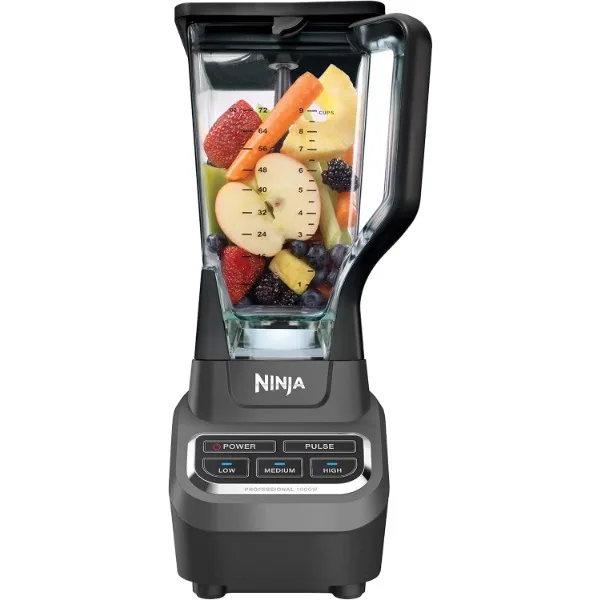 Ninja BL610 Professional 72 Oz Countertop 1000-Watt Base and Total Crushing Technology for Smoothies, Ice and Frozen Fruit