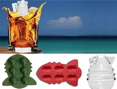 Bomb Shape Silicone Ice Cube Tray