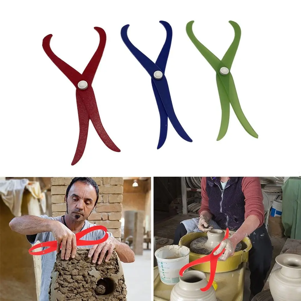 

DIY Plastic Clay Measuring Pottery Tool Sculpture Plastic Pottery Bent Leg Caliper Measure Diameter