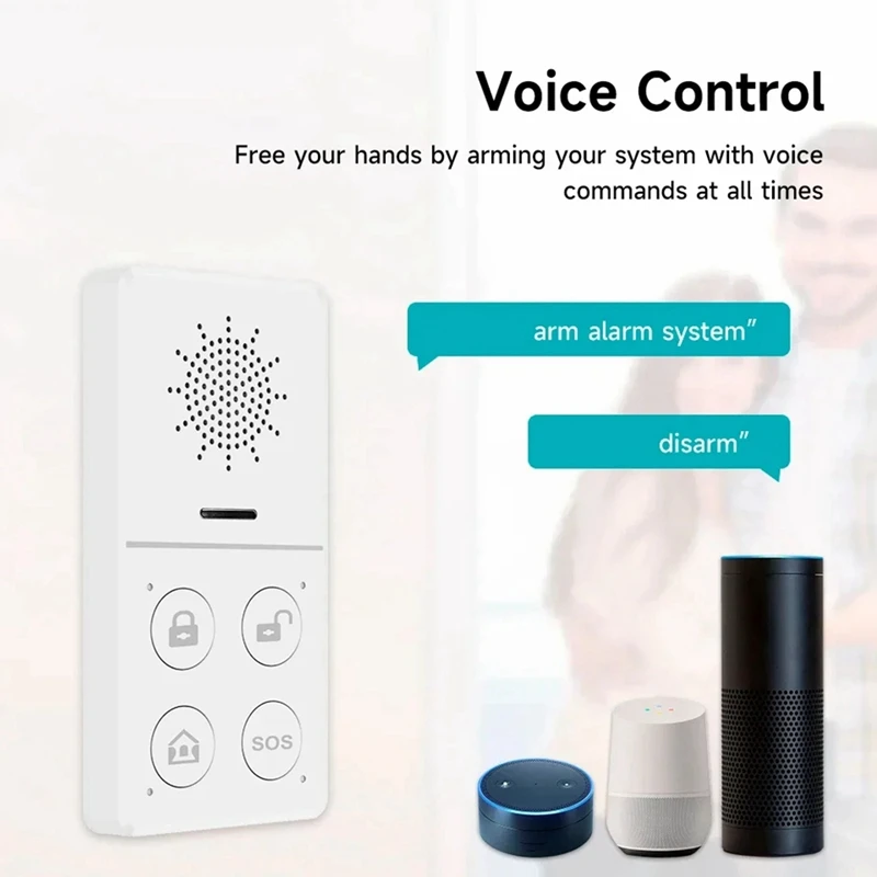 Tuya wifi sistema de alarme inteligente 433m alarme de segurança contra roubo host vida inteligente app controle sem fio kit alarme em casa proteção