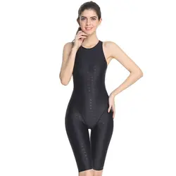 High-Performance Knee-Length One-Piece Swimsuit for Sports and Swim Swimwear Women Swimming Clothes Elastic Bikini