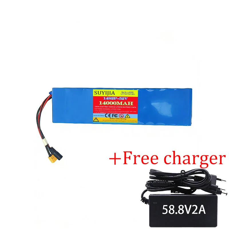 14S2P 52V 14000mAh 18650 Lithium Ion Battery Pack Suitable for Balance Bike, Electric Bicycle, Electric Wheelchair DIY image 3
