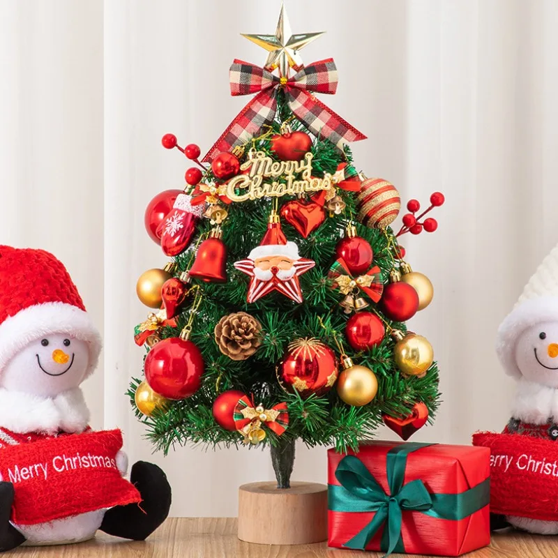 

Christmas high-end boutique DIY desktop tree 45/60cm bow decoration household Christmas tree