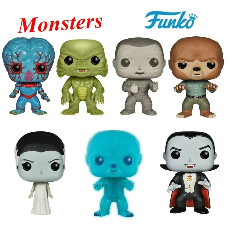 NEWest FUNKO POP Monsters Series #111 #114 #118 Mummy #115 frankenstein #113 Vinyl Action Figures Models for Children Toys