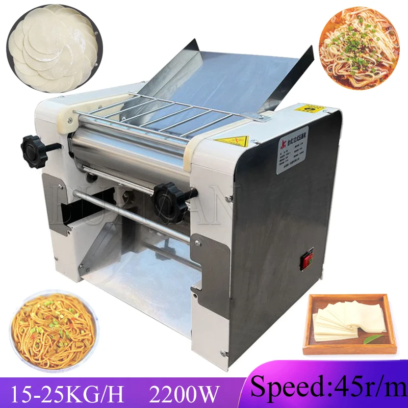 

2023 Electric Stainless Steel Pasta Noodle Making Machine Dough Sheeter Dough Roller