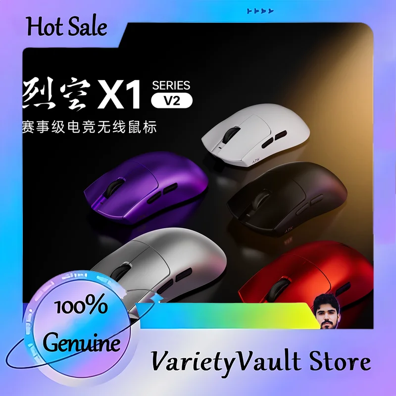 

ATK X1 V2 Ultimate 2.0 Wireless Gaming Mouse 54g Lightweight 750/650 IPS 0.163ms Low Latency Mouse for Gamers And Office Use