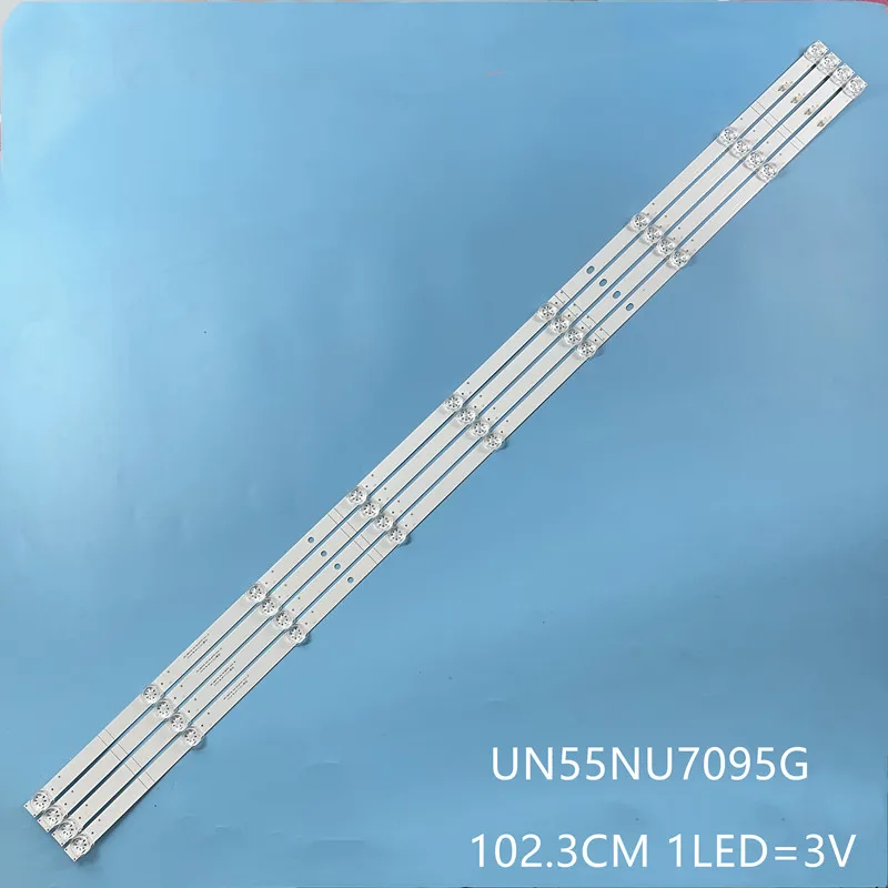 Kit/4pcs LED Strips For Sam sung UN55NU7095G UN55NU7095G_4X9_2W_MCPCB 14MM_V0 E4