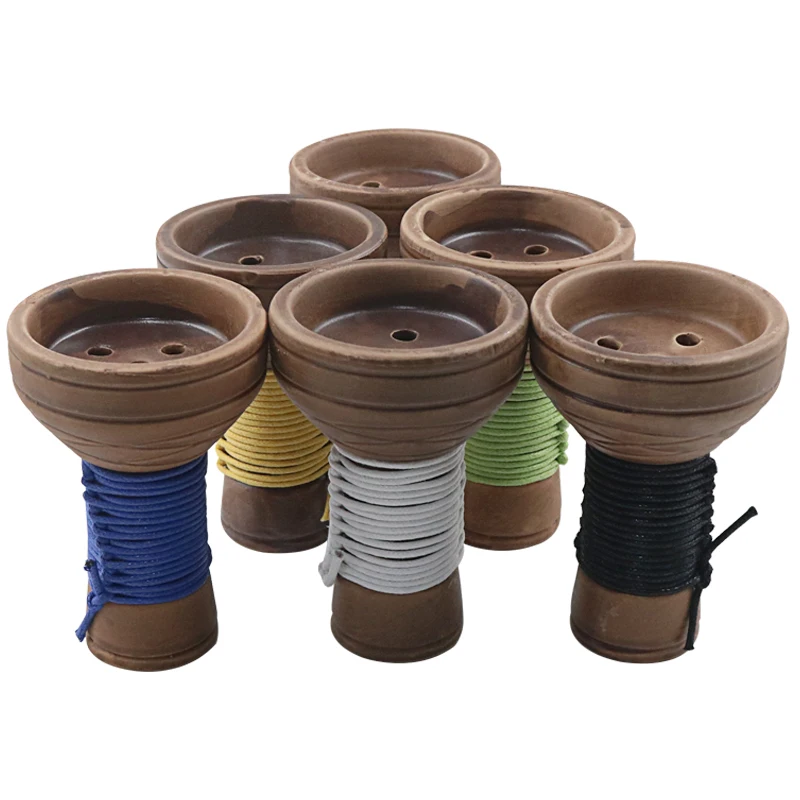 

SY Different Colors Rope Phunnel Shisha Bowl Hookah Chicha Head Smoking Hookah Narguile Accessories