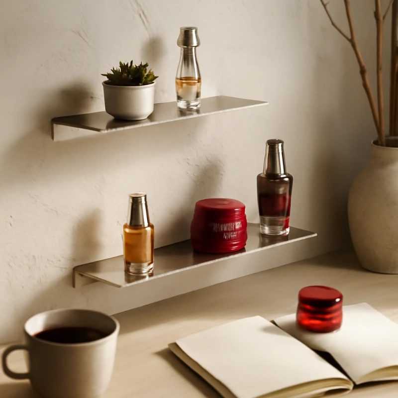 

304 Stainless Steel Bathroom Rack Rectangular Wall Mounted Toilet Shelf Washstand Multi Layer Storage Organizer for Family