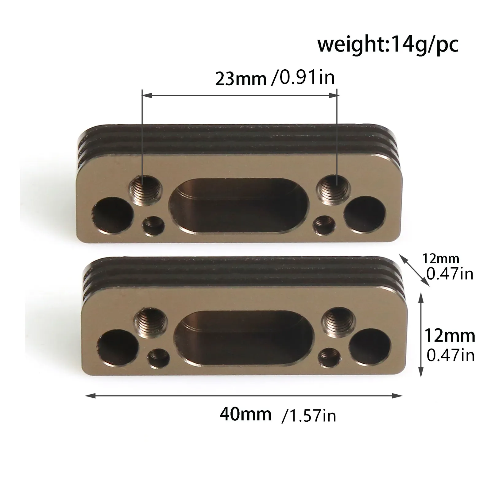 2Pcs Upgraded Metal Engine Mount Base Bracket For Kyosho 1/8 MP9 MP10 IF430 RC Car Accessories Replacement Spare Parts - view 6